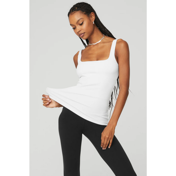 Alo Yoga Tops - Alo Yoga ALO NWOT Ribbed Minimalist Tank in White